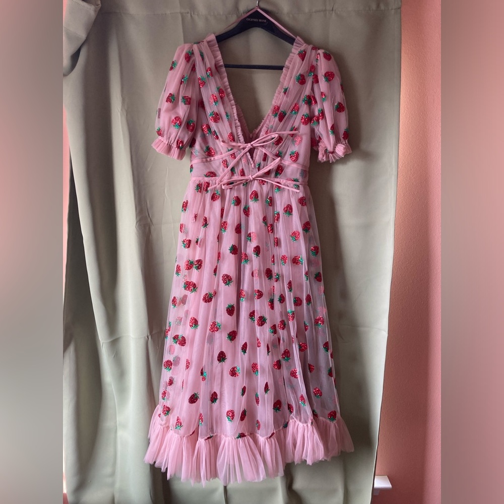Strawberry Midi Dress Lirika Matoshi